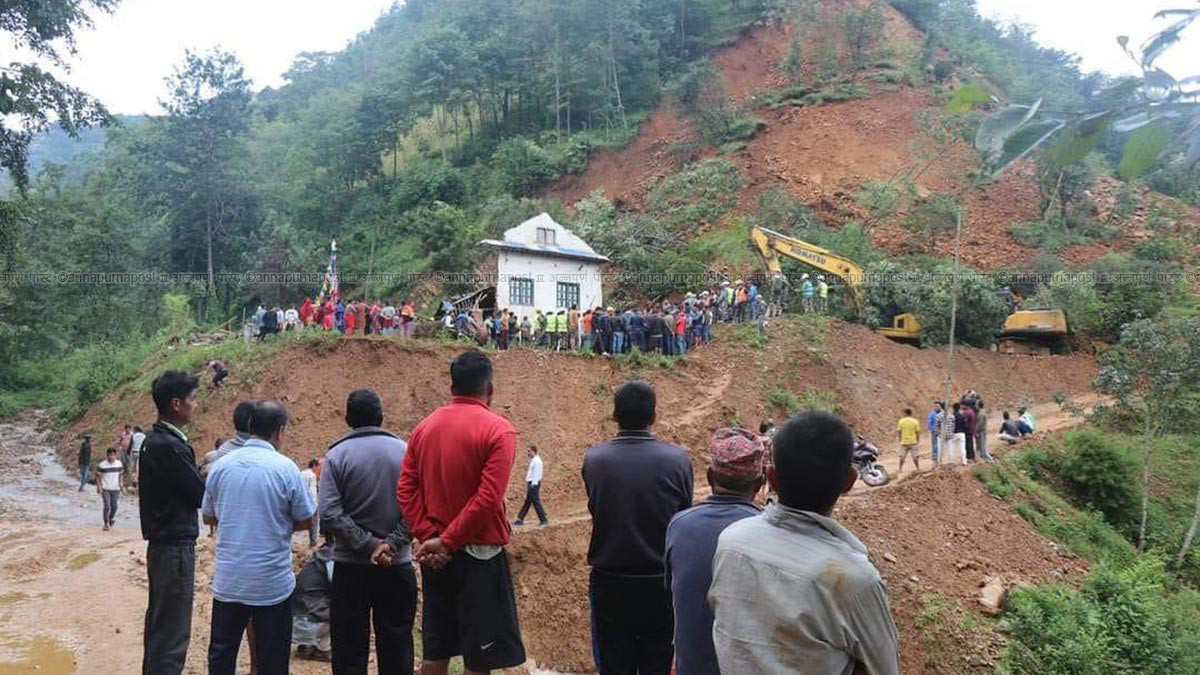 Three members of single family killed in landslide